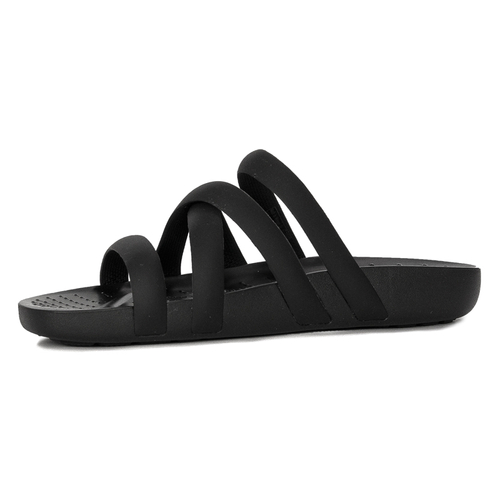 Crocs Women Slides Black Splash Strappy