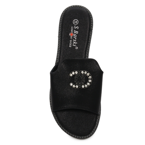 D&A Women's Black Slides