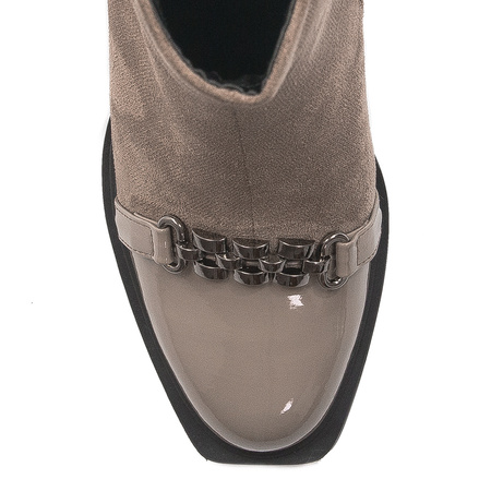 D&A Women's Dark Beige Boots 
