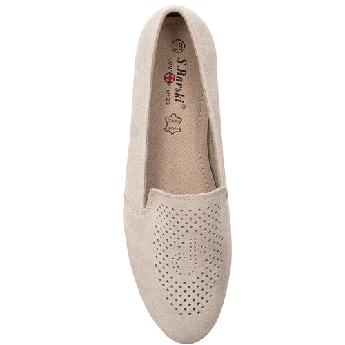 D&A Women's Low shoes Leather Beige