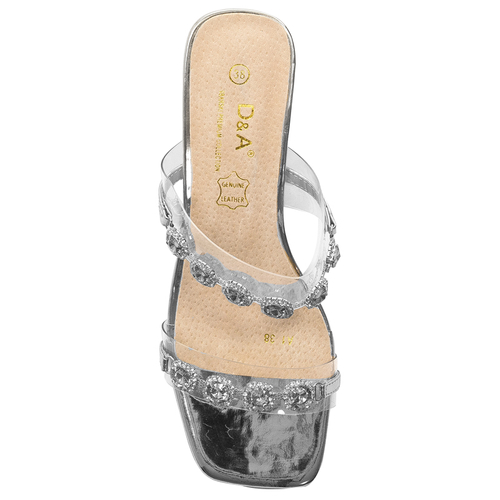 D&A Women's Silver slippers