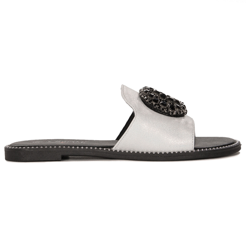 D&A Women's Slides Silver