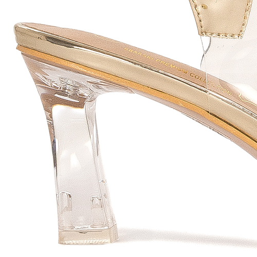D&A Women's high-heeled sandals Gold