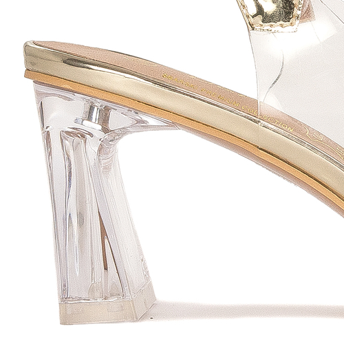 D&A Women's high-heeled sandals Gold