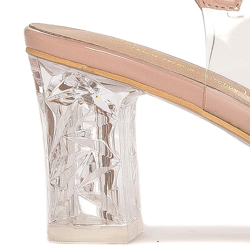 D&A Women's high-heeled sandals Pink