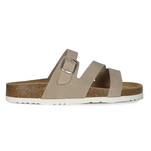 Dr. Brinkmann Women's Slides Sand Leather