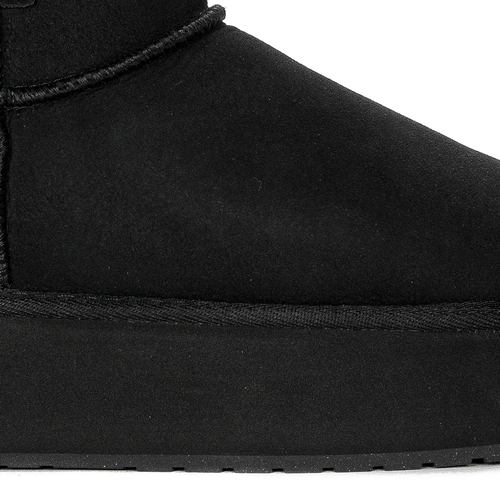 EMU Australia Black Boots Foy Flatform Micro