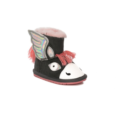 EMU Australia Pegasus Walker Charcoal/Anthracite children's baby boots