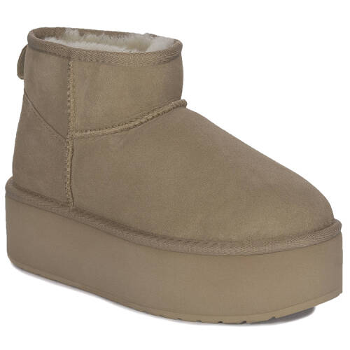 EMU Australia Stinger Micro Flatform Almond Boots