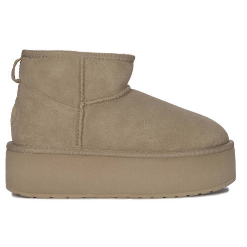 EMU Australia Stinger Micro Flatform Almond Boots