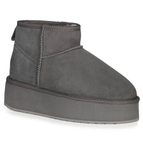 EMU Australia Stinger Micro Flatform Charcoal Boots