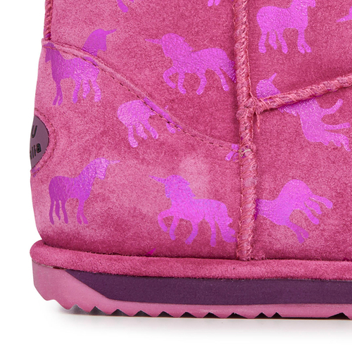 EMU Australia shoes Rainbow Unicorn Brumby Deep Pink children's boots