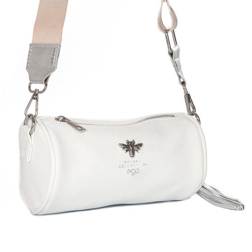 Ego White small bag with a bee