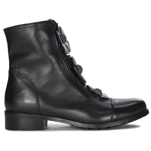 Eksbut Black Leather Women's Boots