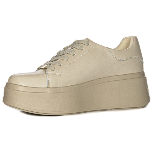 Filippo Beige Leather Sneakers