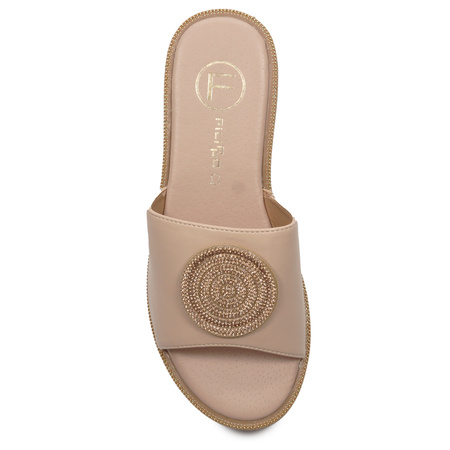 Filippo Beige slides