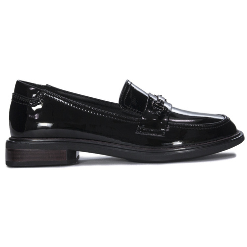 Filippo Black Leather Low Shoes