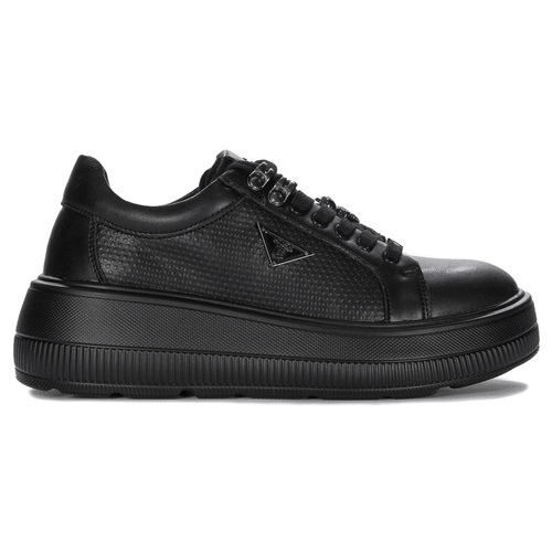 Filippo Black Leather Sneakers