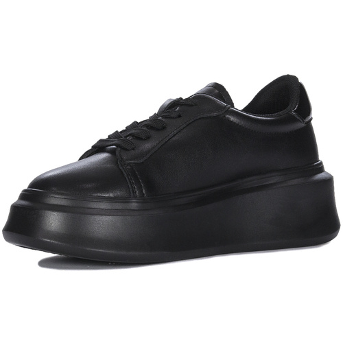 Filippo Black Leather Sneakers