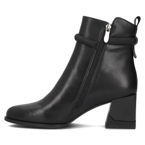 Filippo Black Leather Women's Boots