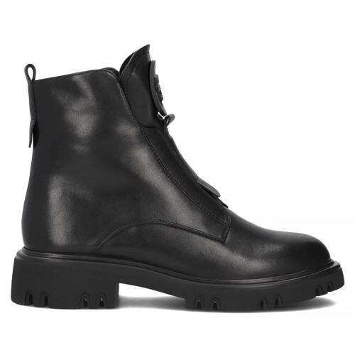 Filippo Black Leather Women's Boots