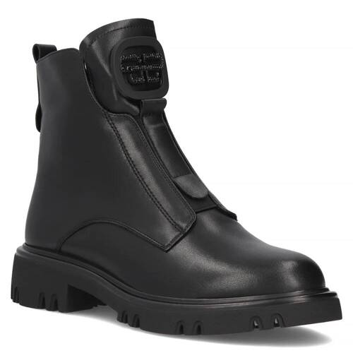 Filippo Black Leather Women's Boots