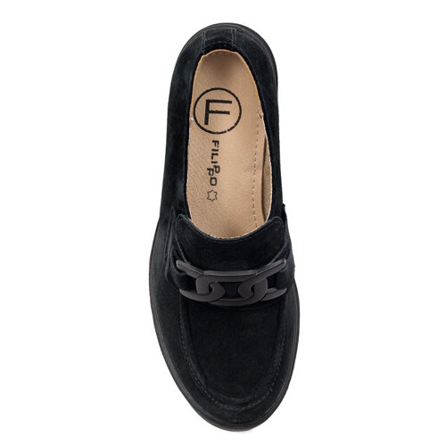 Filippo Black Women's Flat Shoes