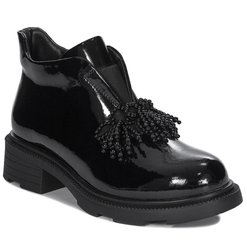 Filippo Black Women's Leather Warmed Boots