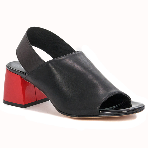 Filippo Black Women's leather Sandals