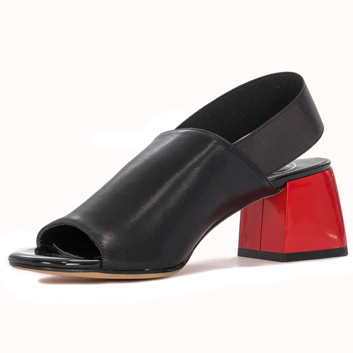 Filippo Black Women's leather Sandals