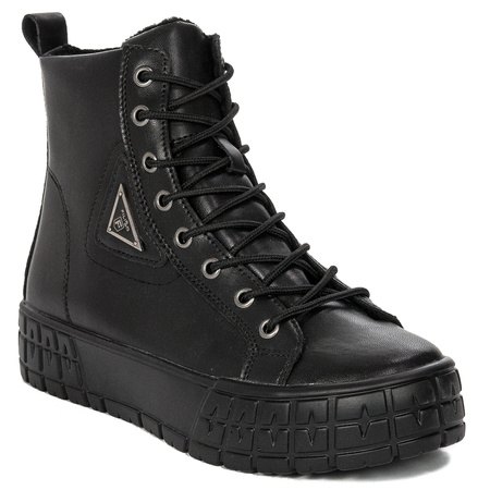 Filippo Boots women's black platform boots