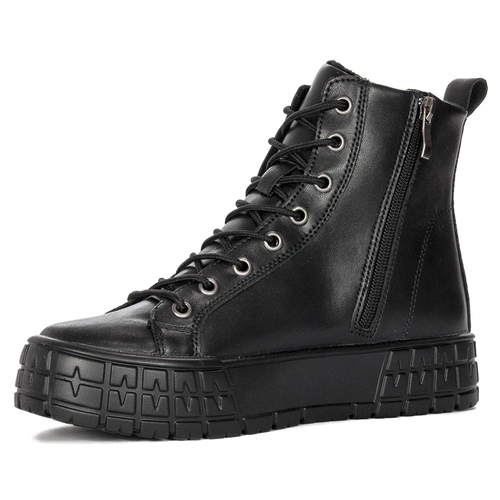 Filippo Boots women's black platform boots