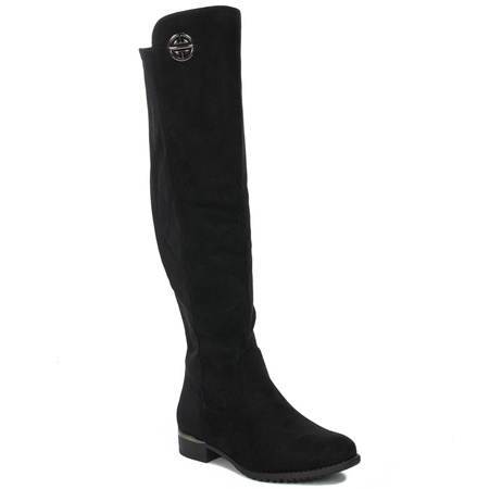 Filippo DKZ1637-21 BK Black Knee-high Boots