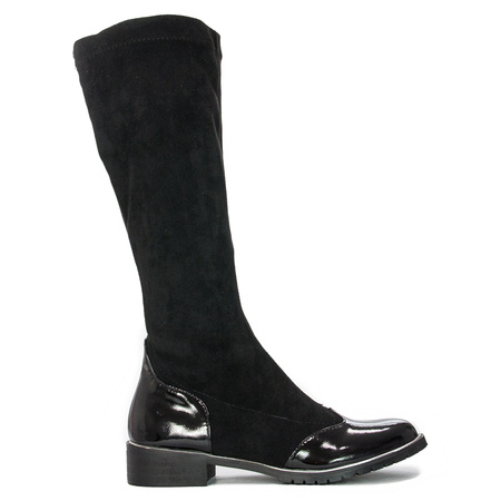 Filippo DKZ3119-21 BK Black Knee-high Boots