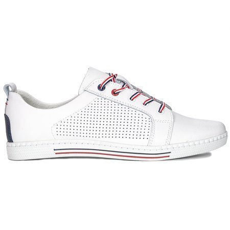 Filippo DP008/22 WH White Flat Shoes