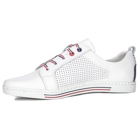 Filippo DP008/22 WH White Flat Shoes