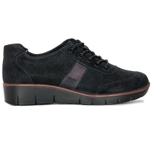 Filippo DP028-22 BK Black Flat Shoes