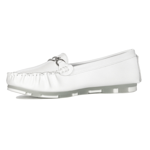 Filippo DP1202-24 WH White Flat Shoes