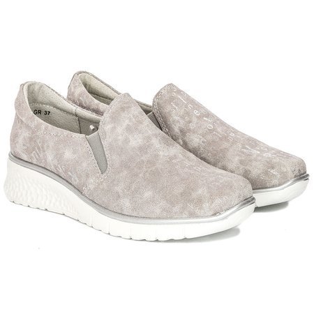 Filippo DP1325-20 Grey Flat Shoes
