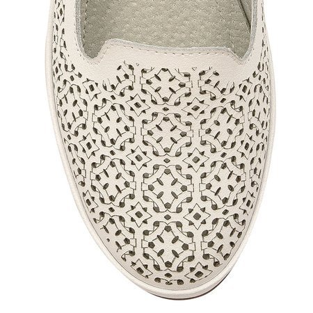 Filippo DP1405-20 White Flat Shoes