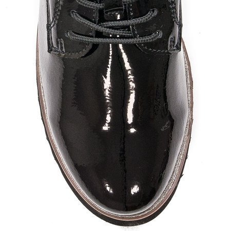 Filippo DP1514-22 BK Black Flat Shoes