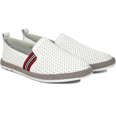 Filippo DP2309-21WH White Flat Shoes