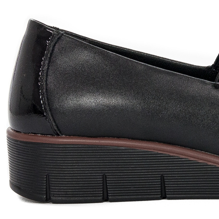 Filippo DP3160-21 BK Black Flat Shoes