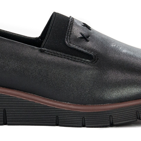 Filippo DP3160-22 BK Black Flat Shoes