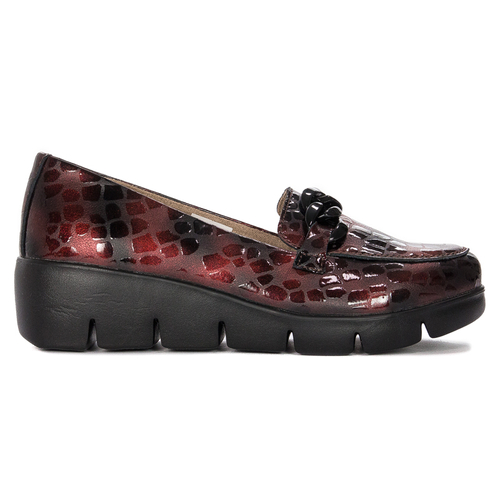 Filippo DP4128-22 BG Burgundy Flat Shoes