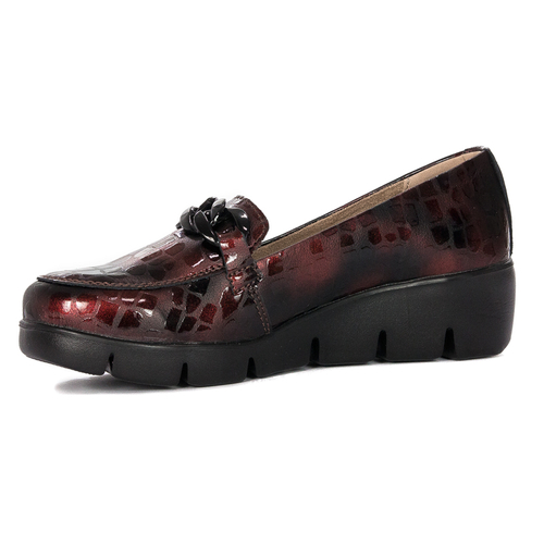 Filippo DP4128-22 BG Burgundy Flat Shoes