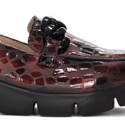 Filippo DP4128-22 BG Burgundy Flat Shoes