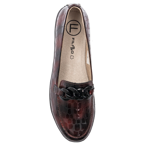 Filippo DP4128-23 BG Burgundy Low Shoes