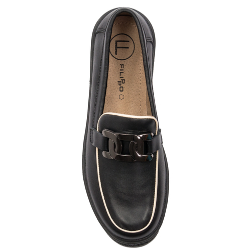Filippo DP4728/23 BK Black Low Shoes