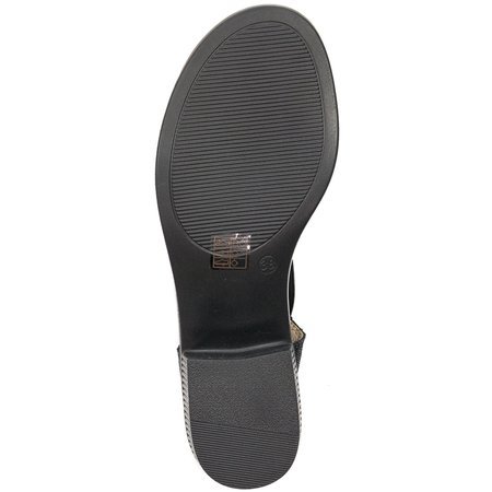 Filippo DS2308-21 BK GO Black Gold Sandals